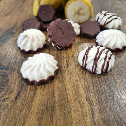 Meringues chocolat banane