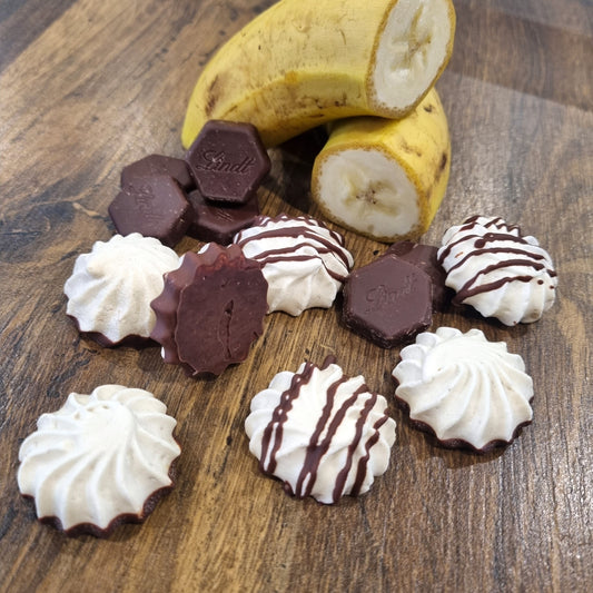 Meringues chocolat banane