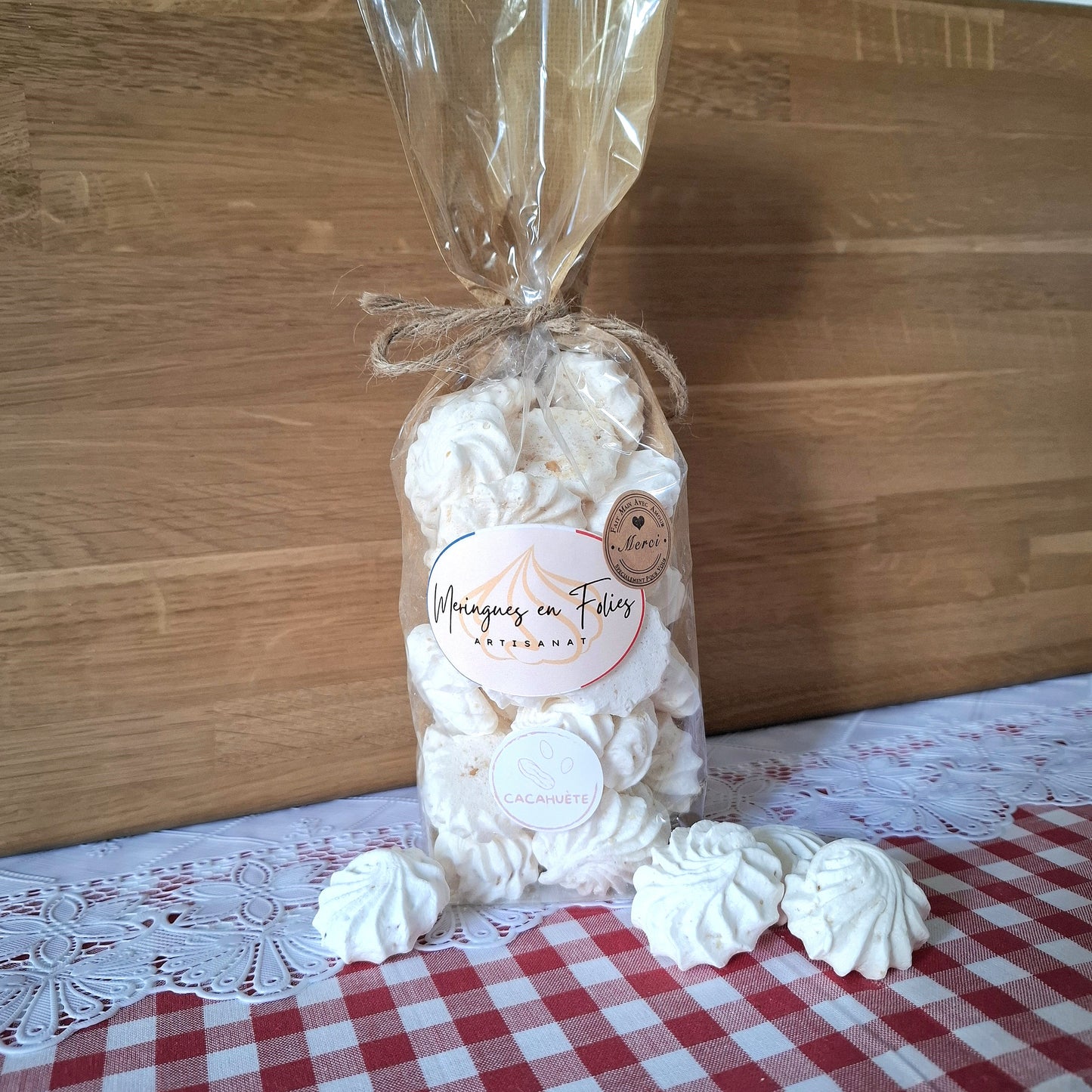 Meringues cacahuète