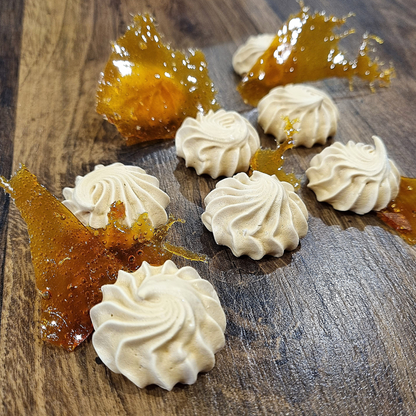 Meringues caramel